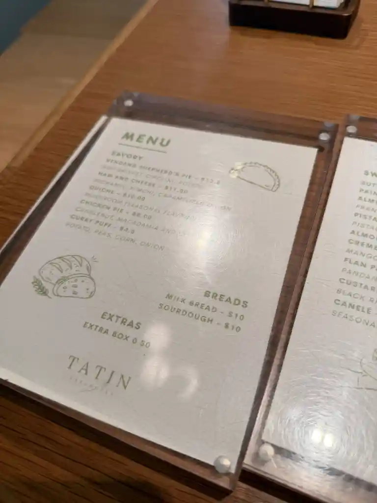 Tatin Bakehouse メニュー写真 1